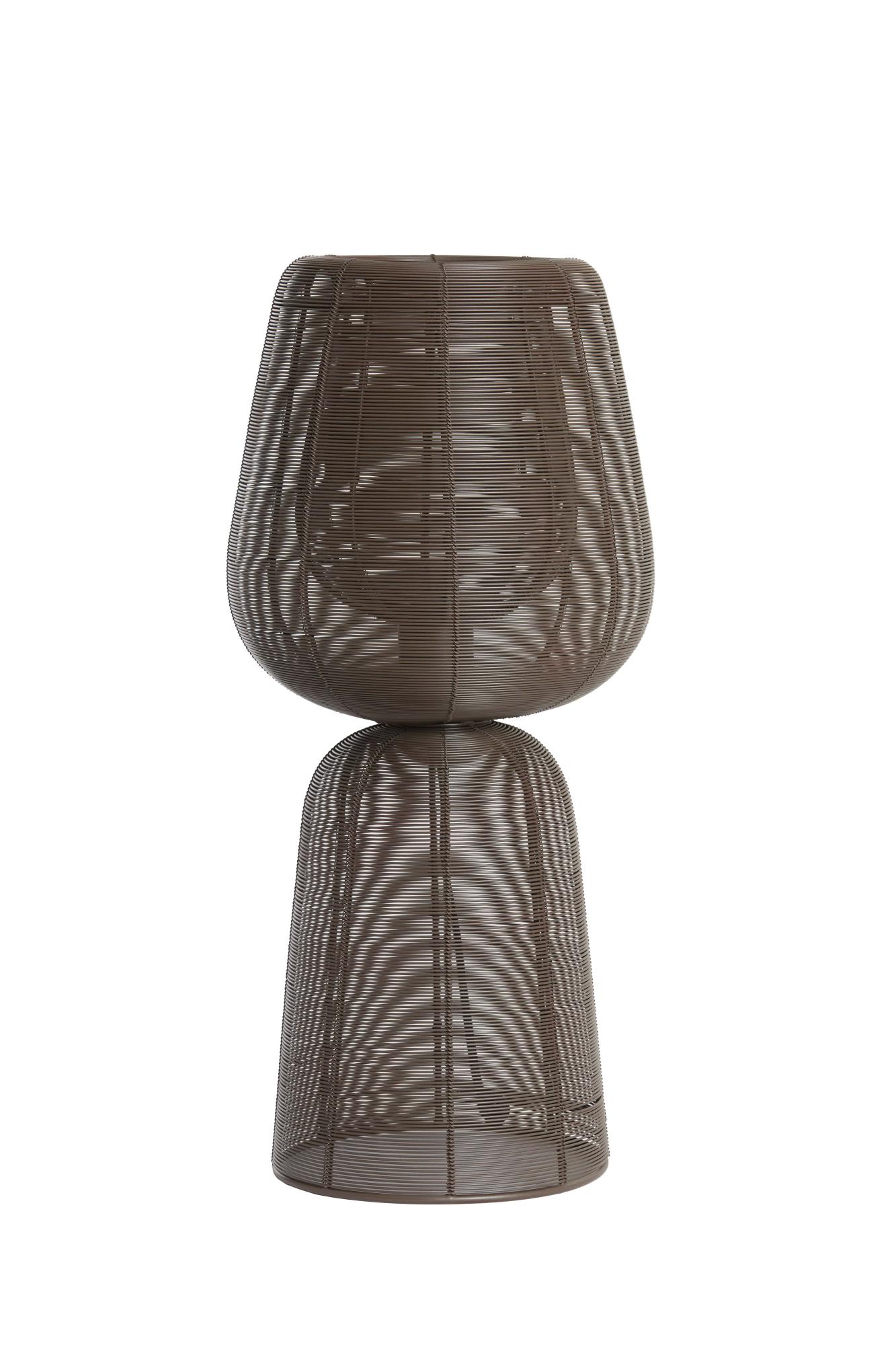 Aboso Tafellamp Ø24x54 cm donker bruin