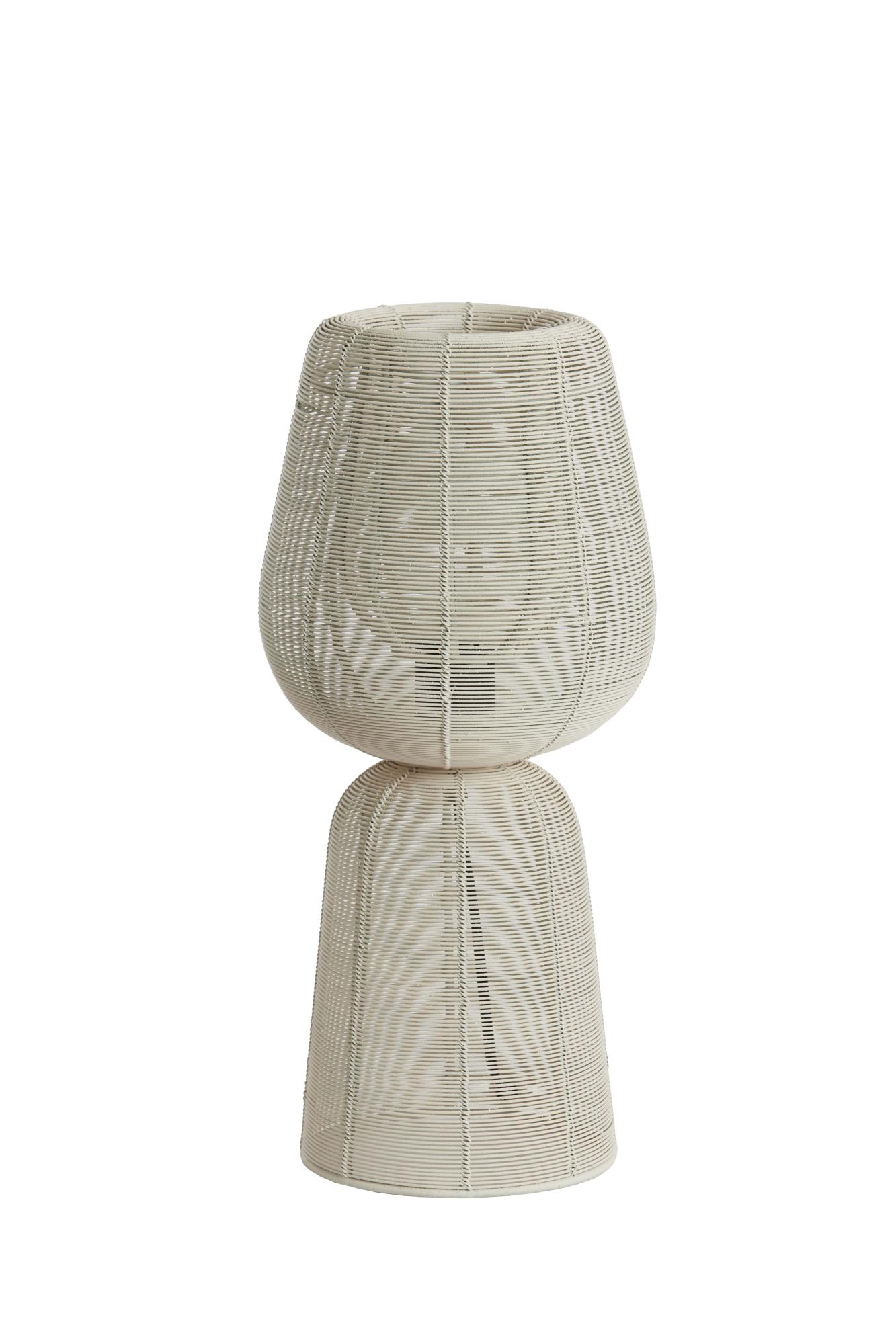 Aboso Tafellamp Ø18x42 cm crème