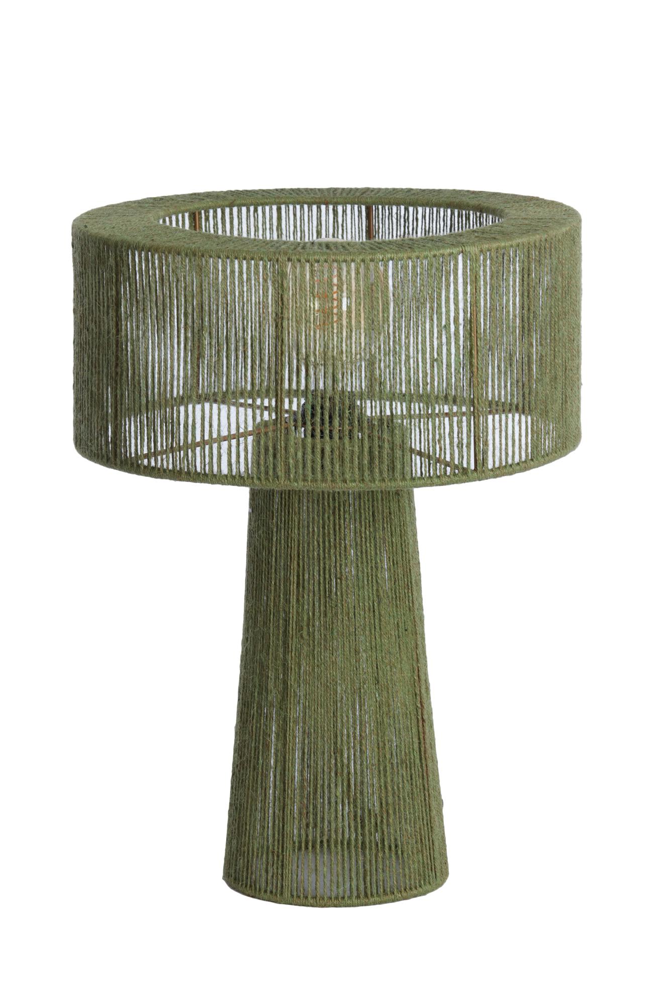 Selva Tafellamp Ø37x51 cm jute groen