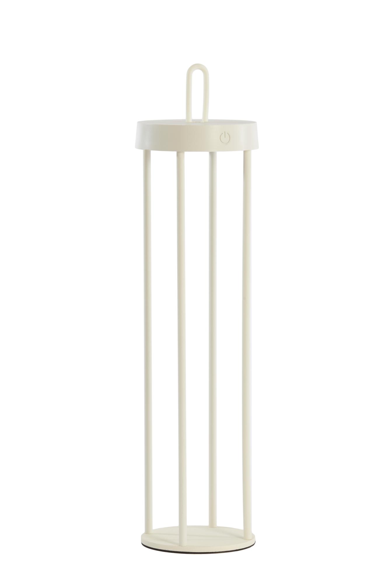 Isalo Tafellamp LED Ø13x50 cm crème