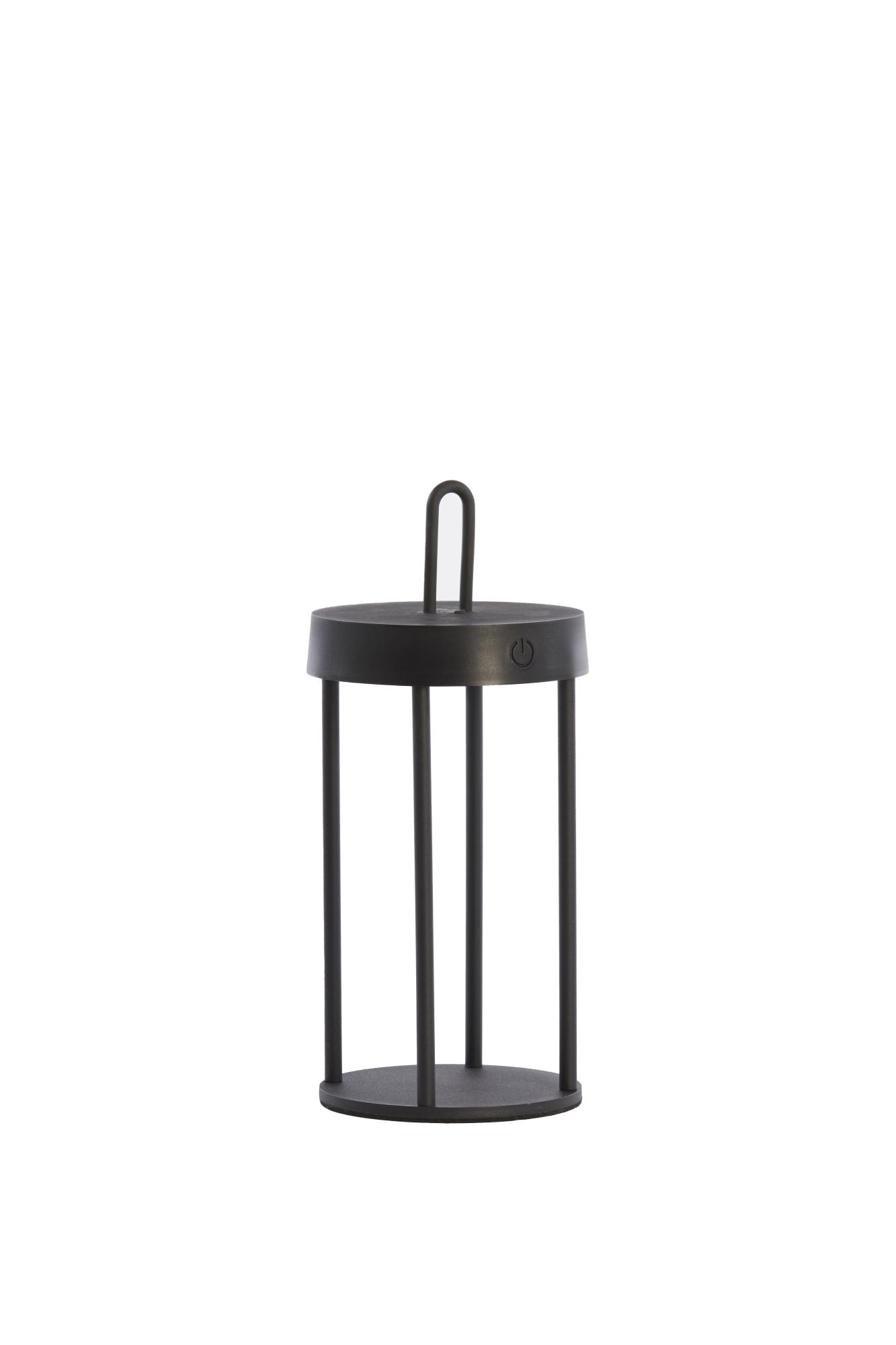 Isalo Tafellamp LED Ø13x28 cm zwart