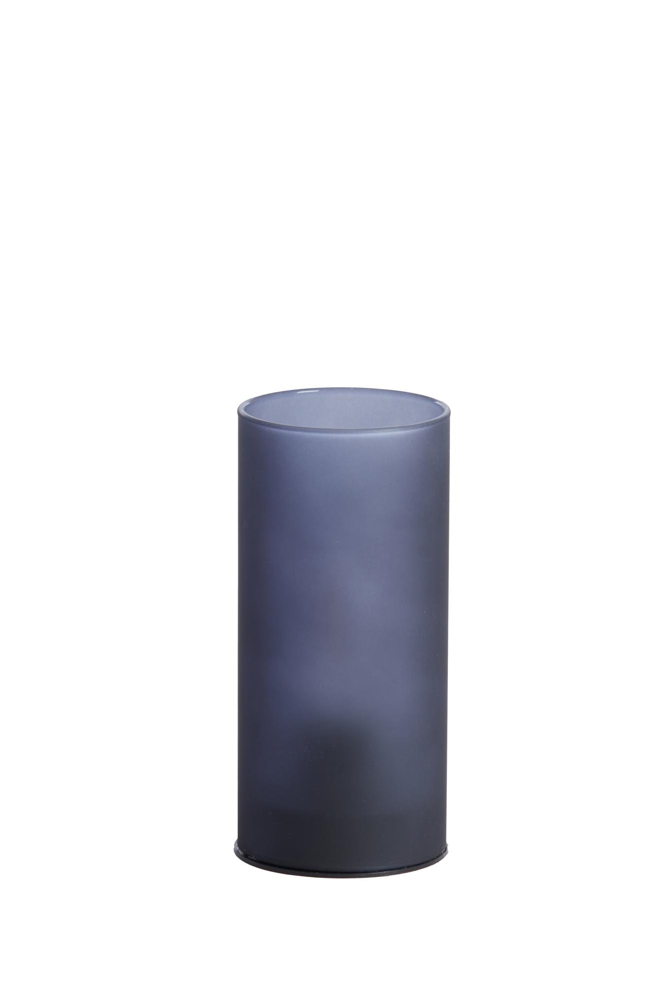 Vazolla Tafellamp LED Ø7x15 cm glas mat donker grijs