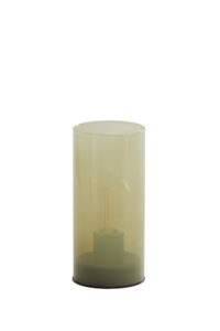Vazolla Tafellamp LED Ø7x15 cm glas melk mint groen