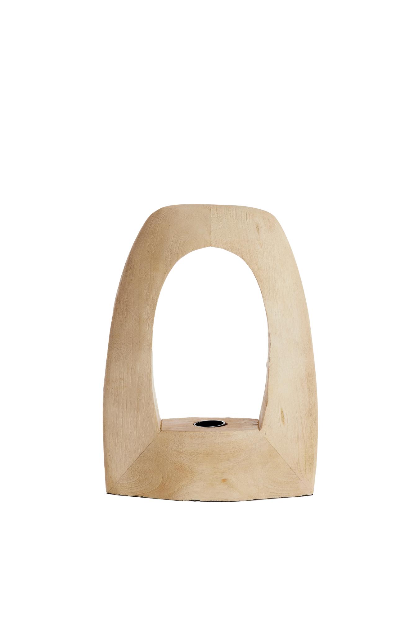 Carini Tafellamp 27x10x35 cm hout mat naturel
