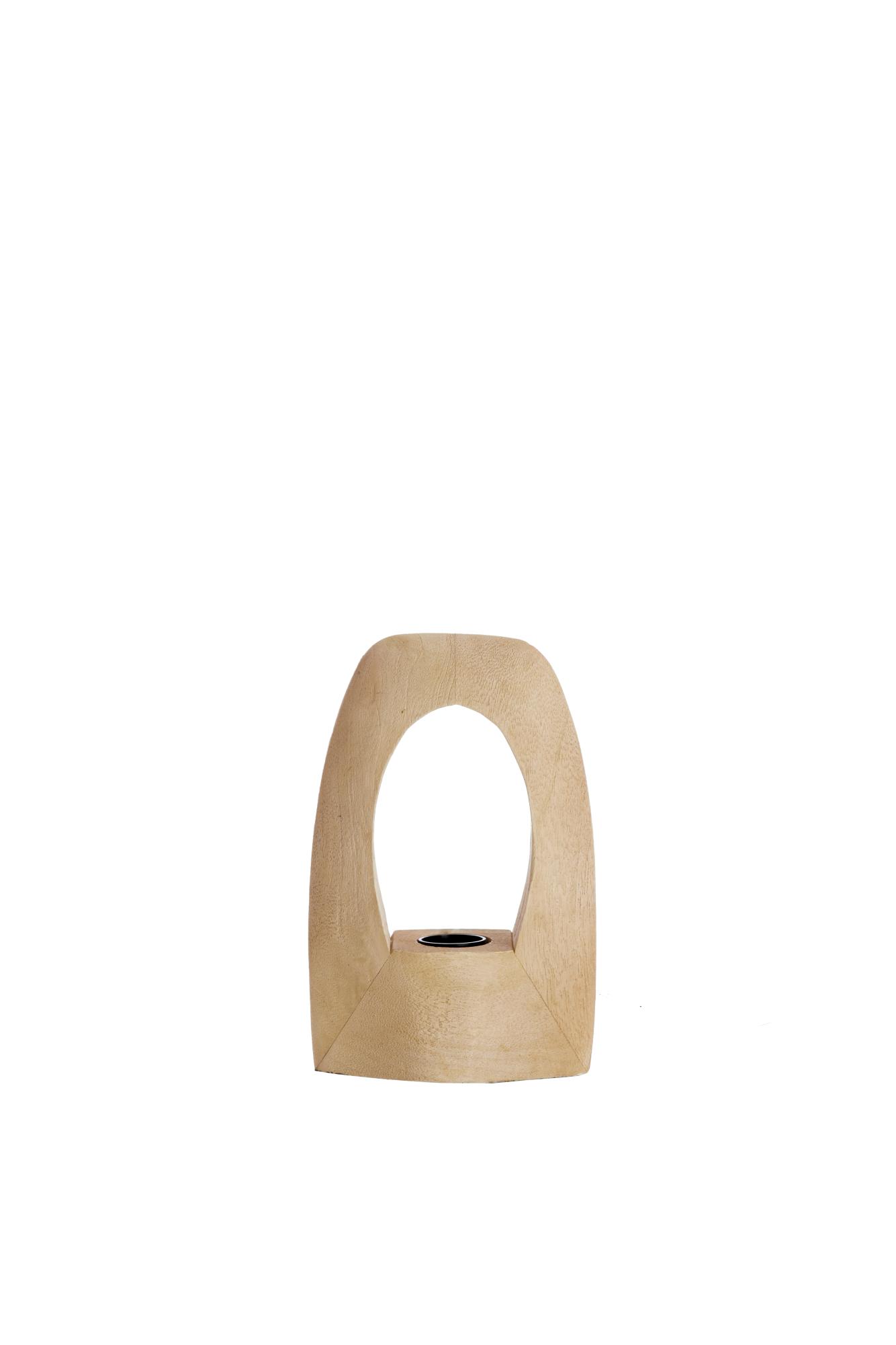Carini Tafellamp 17x8x25 cm hout mat naturel