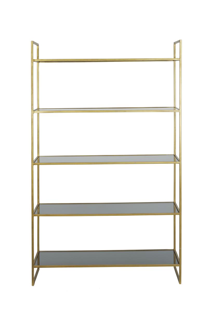 Mariki Kast open 5L 110x40x180 cm smoke glas-goud