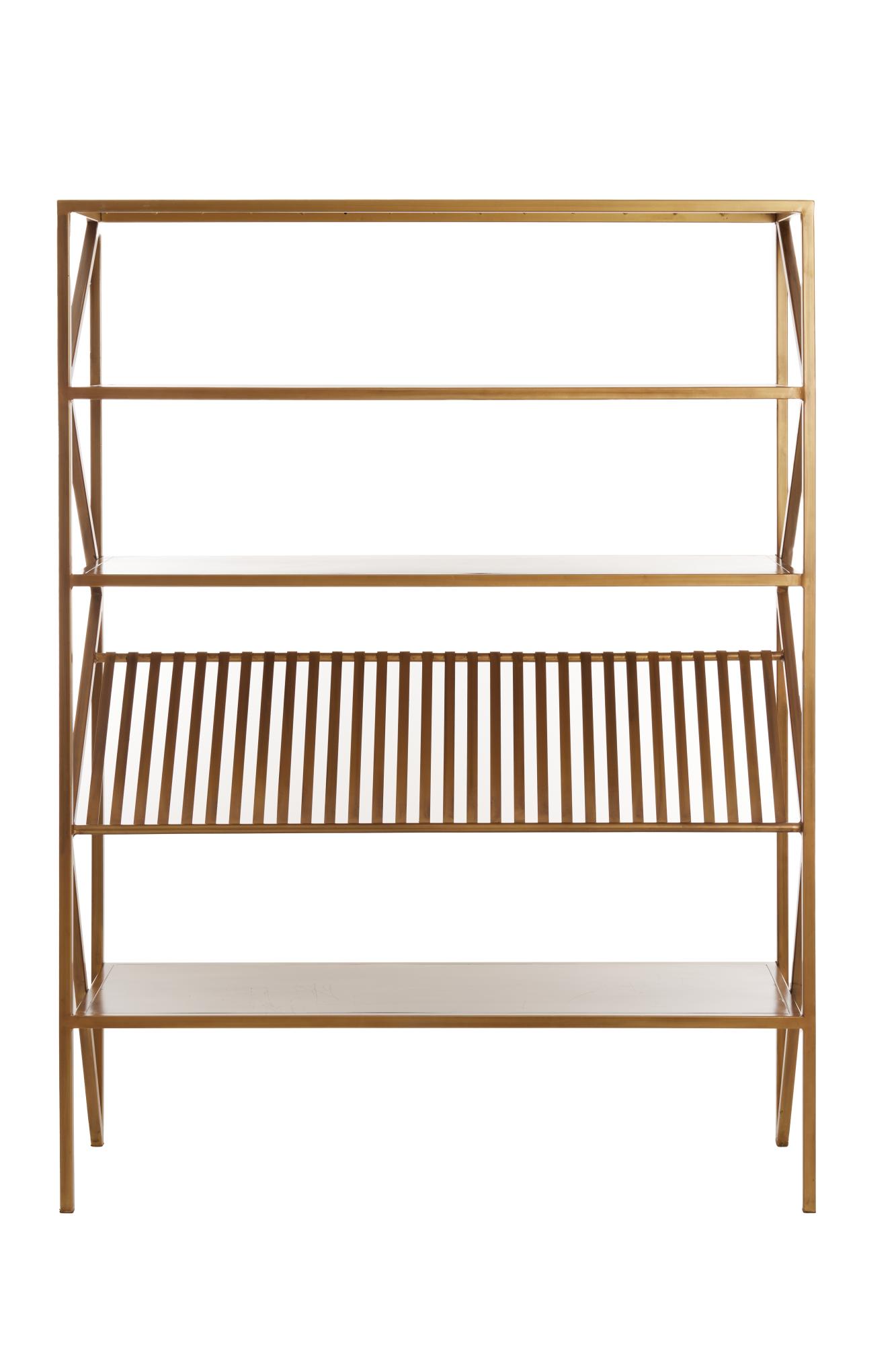 Ezra Kast open 120x40x160 cm antiek brons