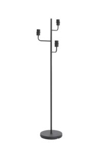 Edisa Vloerlamp 3L Ø50x146 cm mat zwart