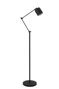 Rijeka Vloerlamp G9 Ø10x150 cm mat zwart+dimmer