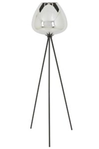 Mayson Vloerlamp driepoot Ø42x146 cm smoke glas-mat zwart