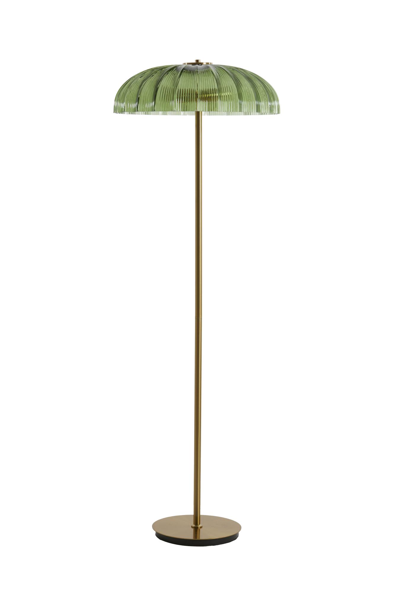 Fungo Vloerlamp 2L Ø50x155 cm glas groen+goud