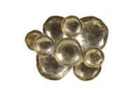 Lamabo Wandornament 53x43x10 cm ruw goud