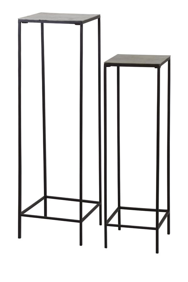 Hartsville Zuil S/2 max 35x35x120 cm donker bruin brons