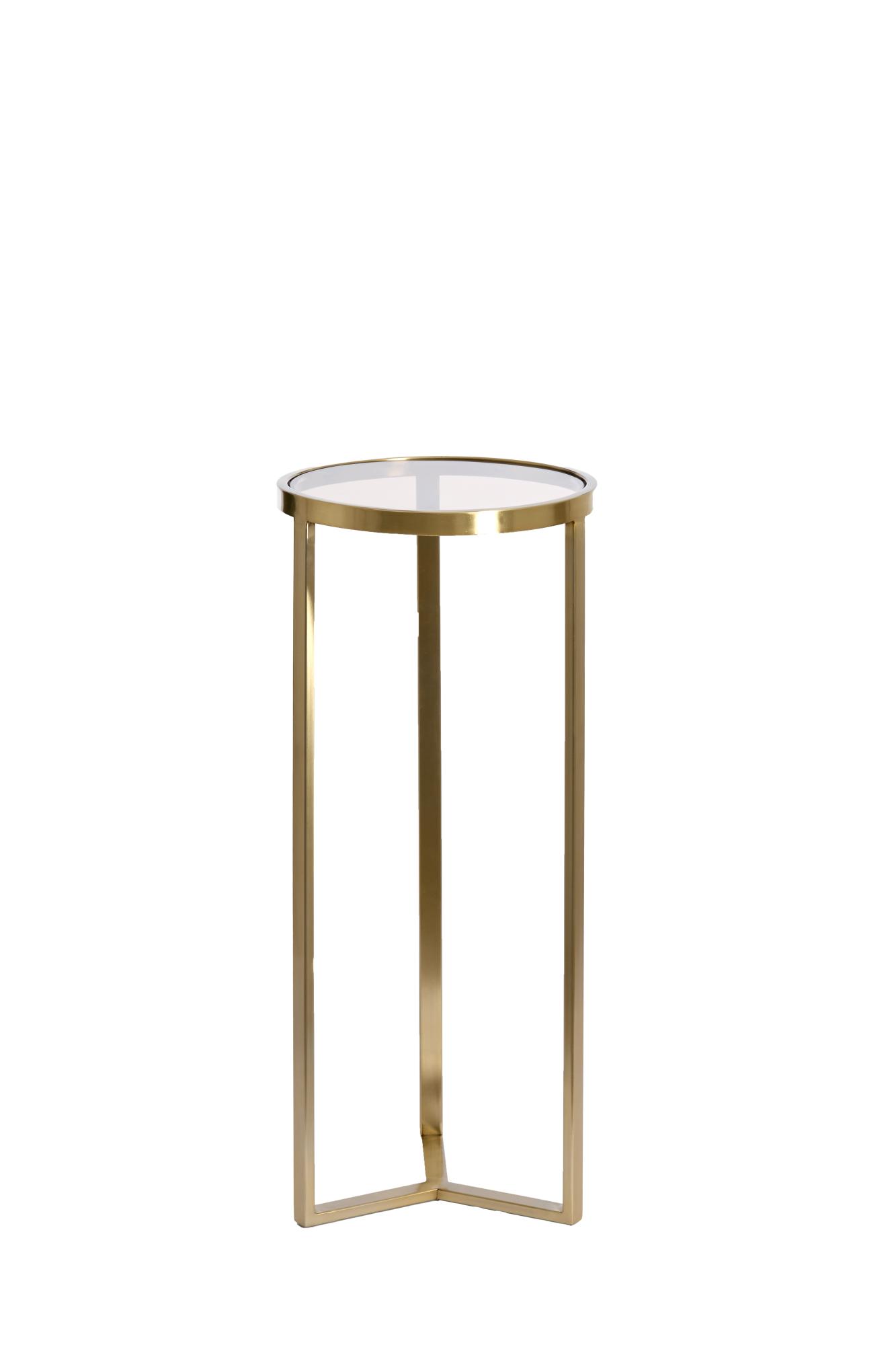 Retiro Zuil Ø35x81 cm glas bruin-licht goud
